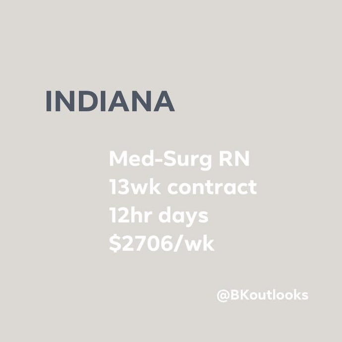 Indiana - Travel Nurse (Medical-Surgical RN)