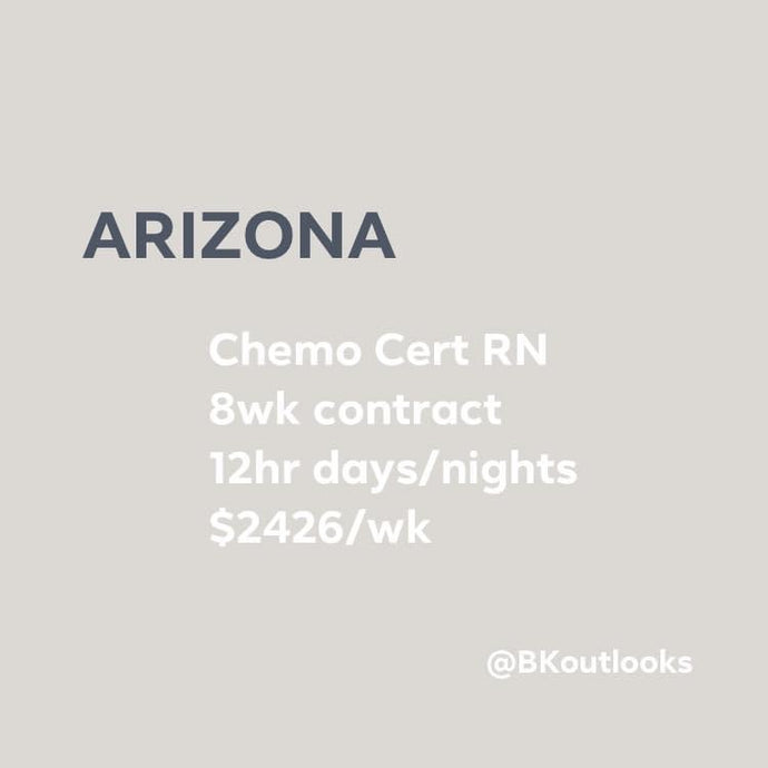 Arizona - Travel Nurse (Oncology, Chemotherapy Cert. RN)
