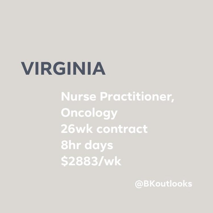 Virginia - Travel Nurse (Nurse Practitioner, Oncology)