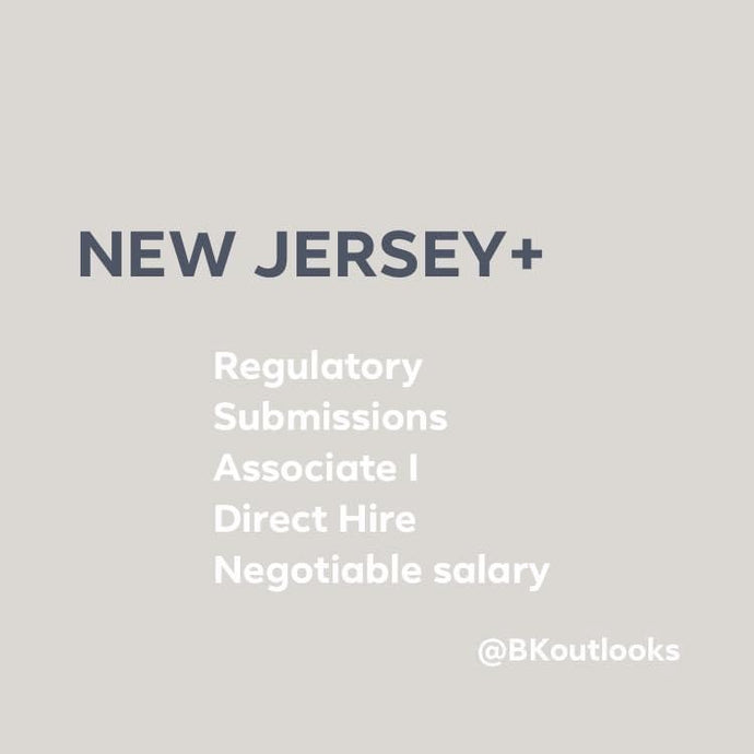 New Jersey - Regulatory Submissions Associate I (Clinical Research)