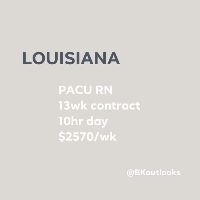 Louisiana - Travel Nurse (PACU RN)