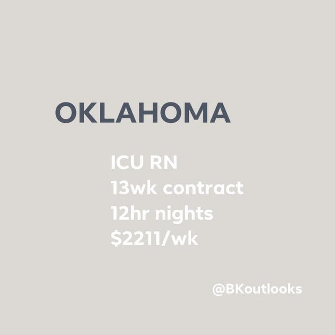Oklahoma - Travel Nurse (ICU RN)