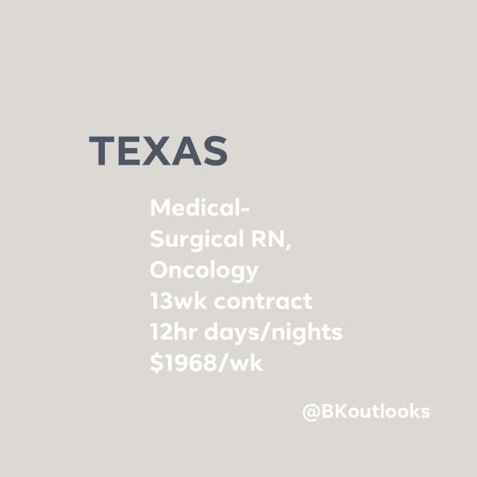 Texas - Travel Nurse (Medical-Surgical RN, Oncology)