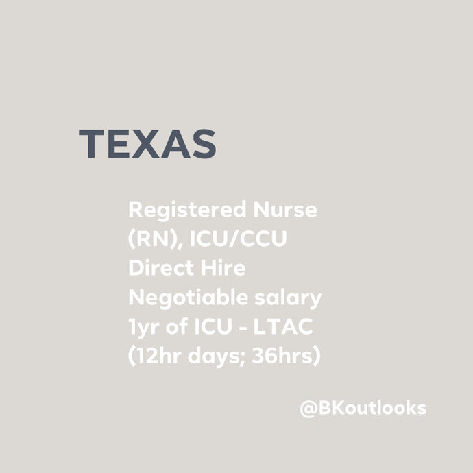 Texas - Direct Hire (ICU RN)