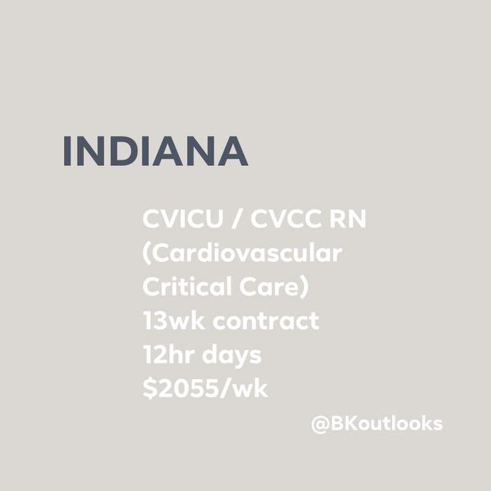 Indiana - Travel Nurse (Cardiovascular ICU)