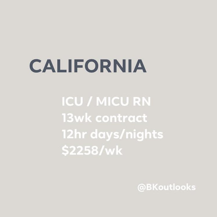 California - Travel Nurse (ICU, MICU RN)