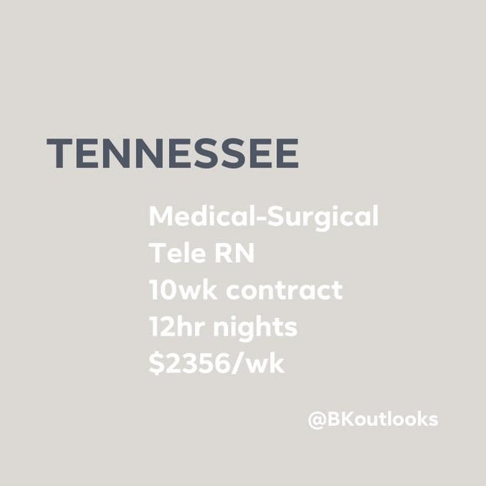 Tennessee - Travel Nurse (Med-Surg, Tele RN)