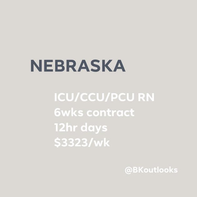Nebraska - Travel Nurse (Critical Care / Intensive Care Unit, CCU / ICU RN)