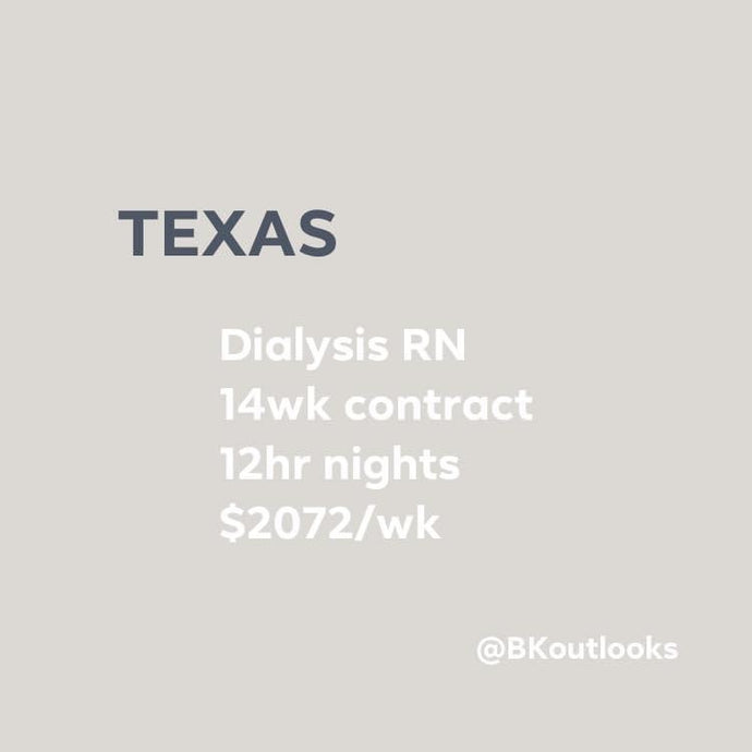 Texas - Travel Nurse (Dialysis RN)