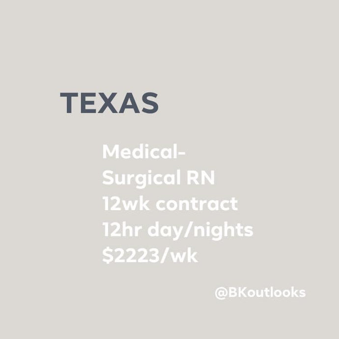 Texas - Travel Nurse (Medical-Surgical RN)