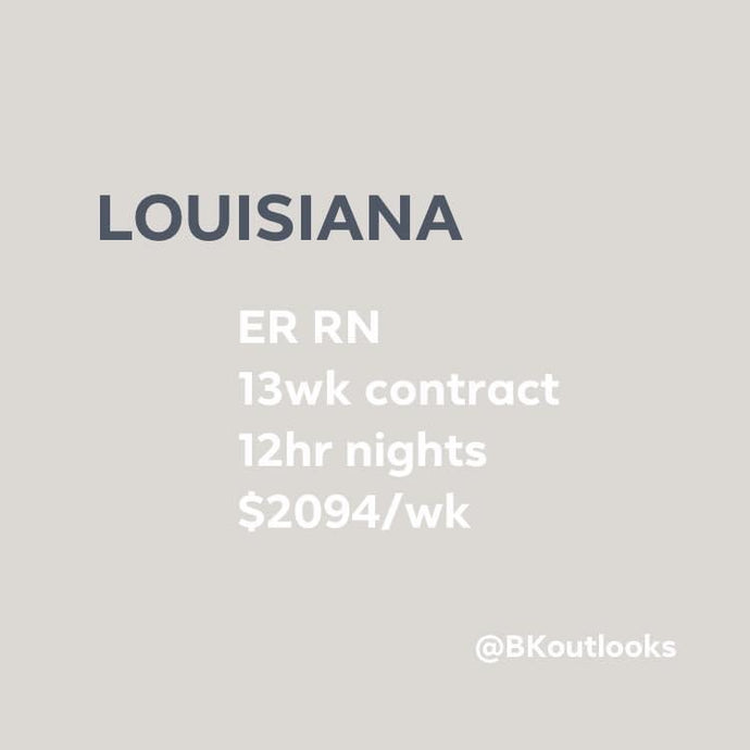 Louisiana - Travel Nurse (Emergency Room, ER RN)