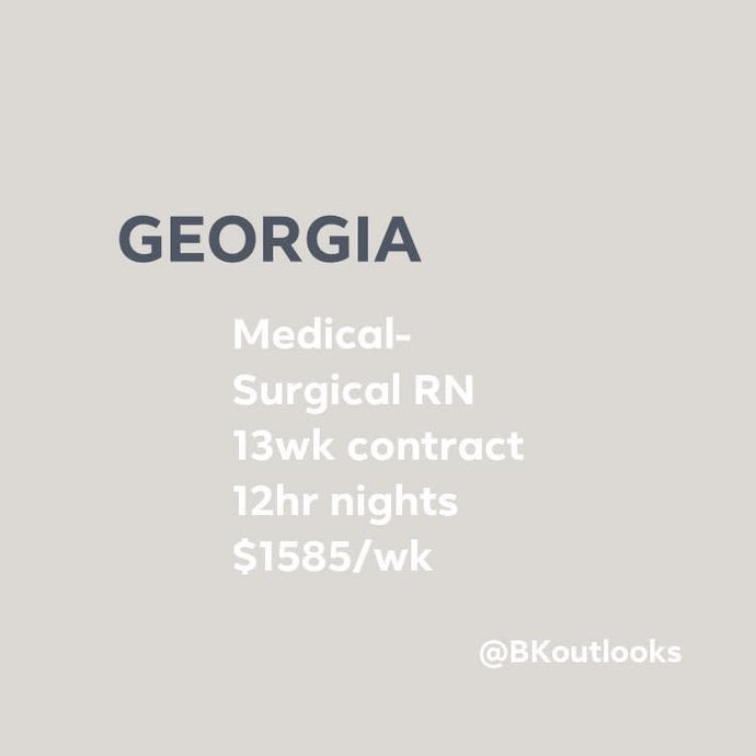 Georgia - Travel Nurse (Medical-Surgical RN)