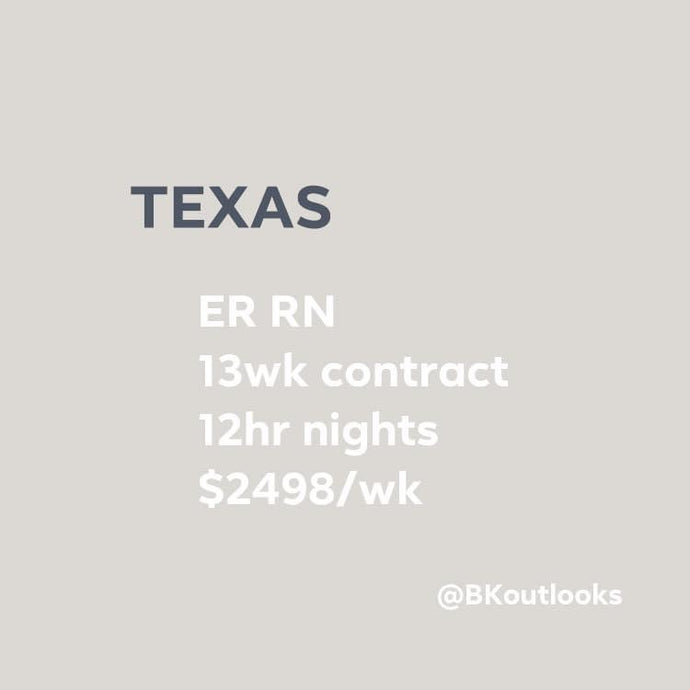 Texas - Travel Nurse (ER RN)