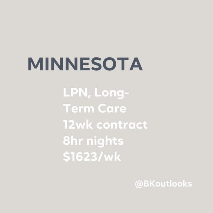 Minnesota - Travel Nurse (LPN, Long-Term Care)