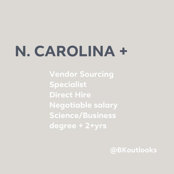 North Carolina - Direct Hire (Vendor Sourcing Specialist)