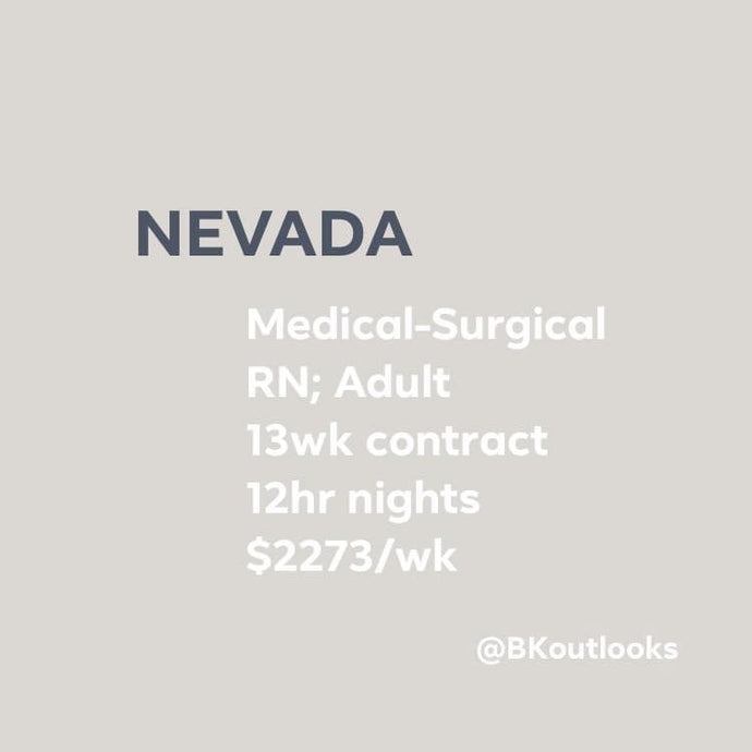 Nevada - Travel Nurse (Medical-Surgical)