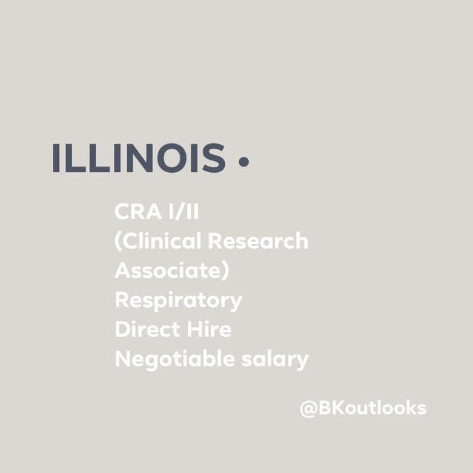 Illinois - CRA I/II (Clinical Research Associate - Respiratory)