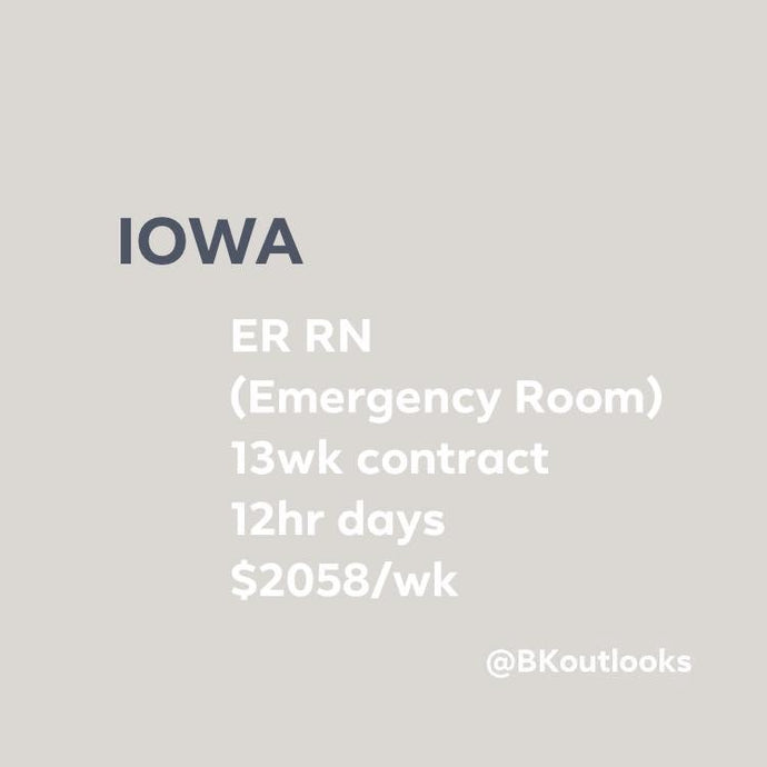Iowa - Travel Nurse (ER, Emergency Room)