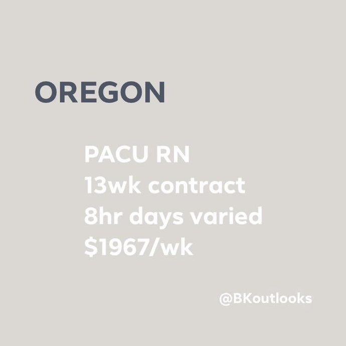 Oregon - Travel Nurse (PACU, Post-Anesthesia)