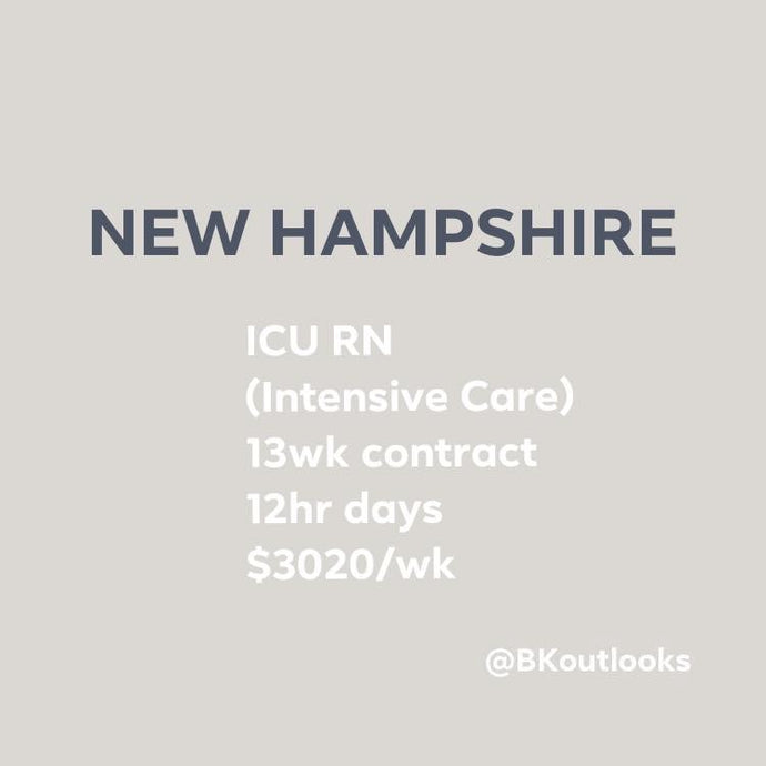 New Hampshire - Travel Nurse - ICU (Intensive Care Unit)