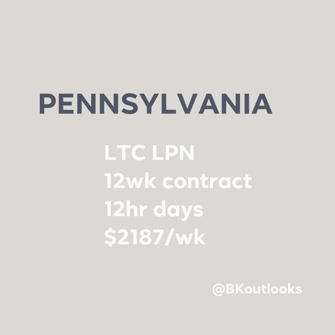 Pennsylvania - Travel Nurse (Long-Term Care LPN)