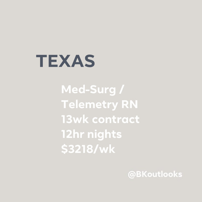 Texas - Travel Nurse (Med-Surg/Telemetry RN)