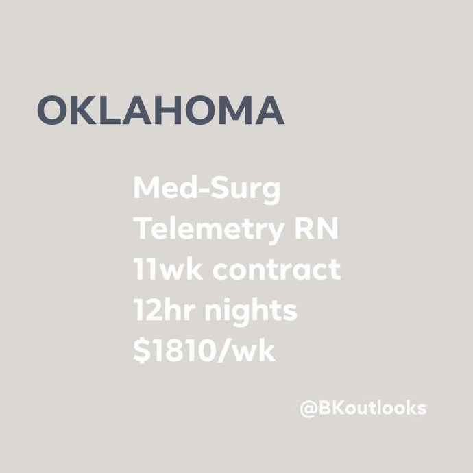 Oklahoma - Travel Nurse (Med-Surg, Medical-Surgical)