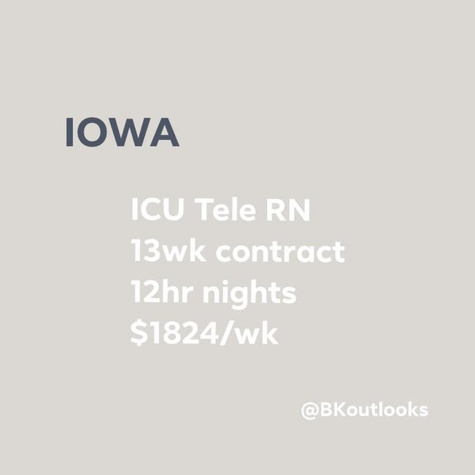 Iowa - Travel Nurse (ICU Telemetry)
