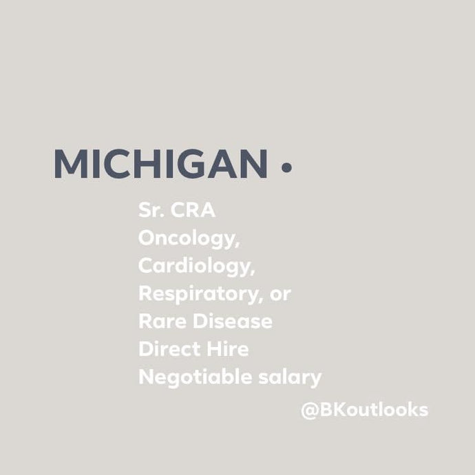 Michigan - Sr. CRA (Senior Clinical Research Associate)