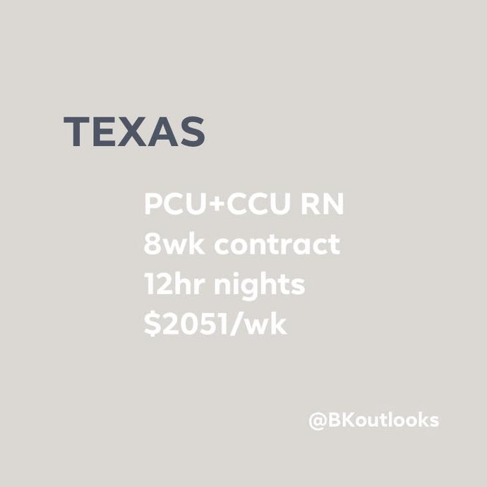 Texas - Travel Nurse (PCU+CCU, Progressive Care, Critical Care)