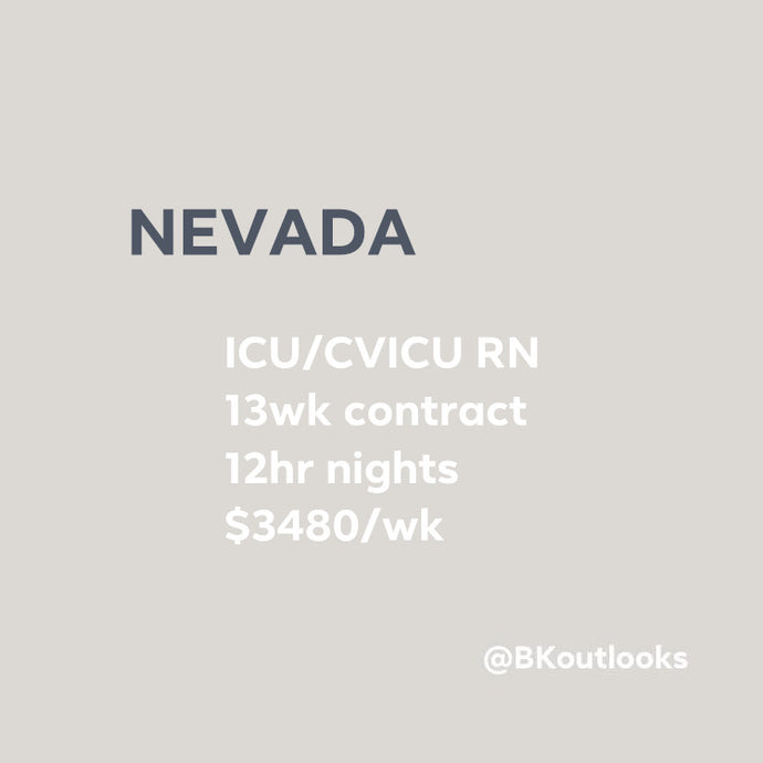 Nevada - Travel Nurse (CVICU/ICU RN)