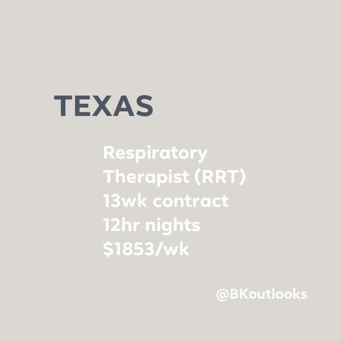 Texas - Travel RRT (Respiratory Therapist)