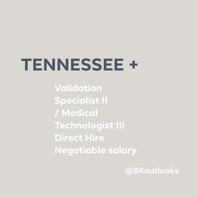 Tennessee - Validation Specialist / Medical Technologist