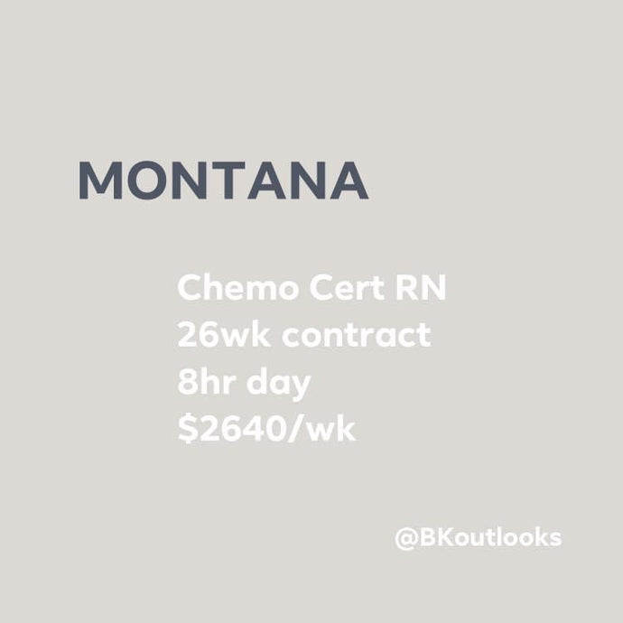 Montana - Travel Nurse (Chemo Cert / Oncology RN)