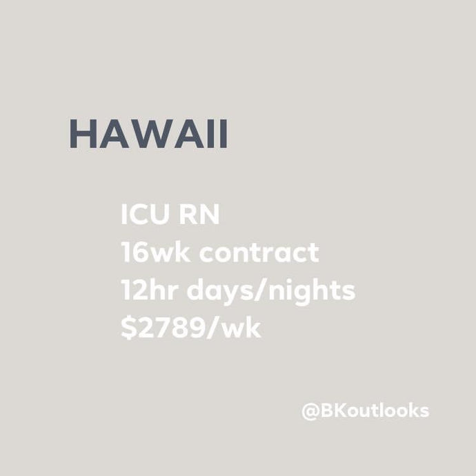 Hawaii - Travel Nurse (Intensive Care Unit, ICU RN)