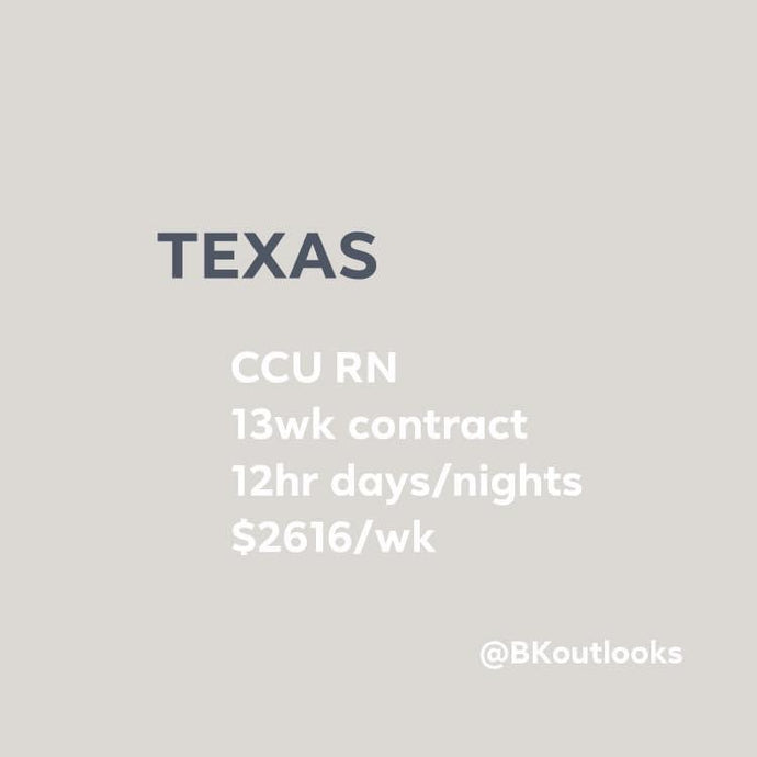 Texas - Travel Nurse (Critical Care, CCU RN)
