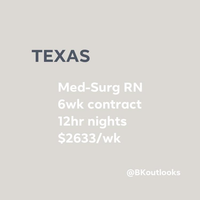 Texas - Travel Nurse (Medical-Surgical RN)