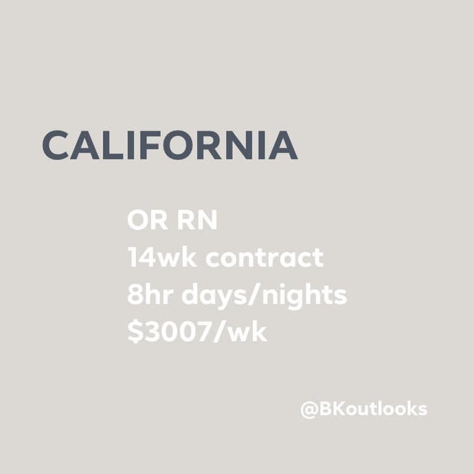 California - Travel Nurse (Operating Room RN)