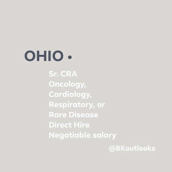 Ohio - Sr. CRA (Senior Clinical Research Associate)