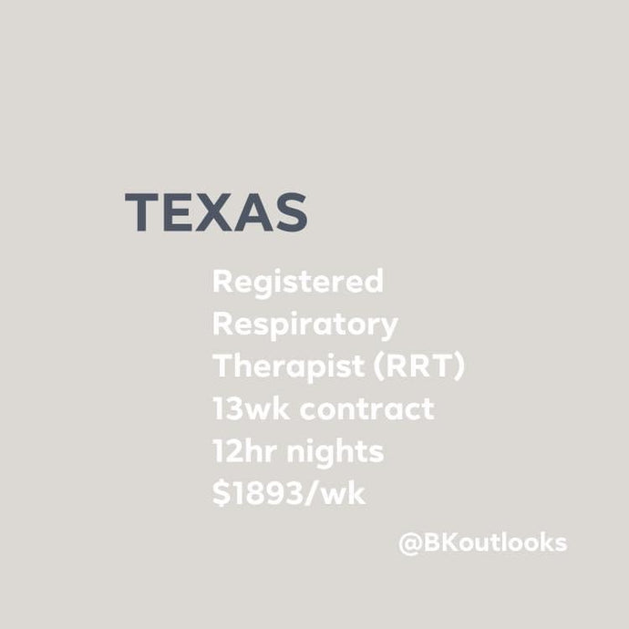 Texas - Travel RRT - Respiratory Therapist