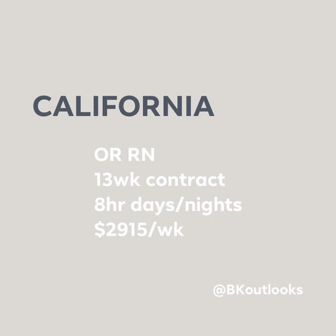 California - Travel Nurse (Operating Room RN)