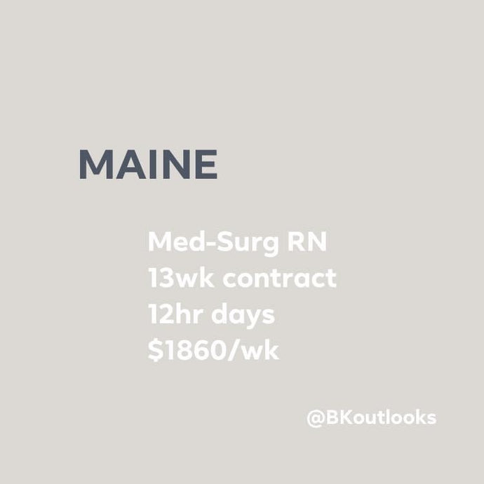 Maine - Travel Nurse (Med-Surg, Medical-Surgical)