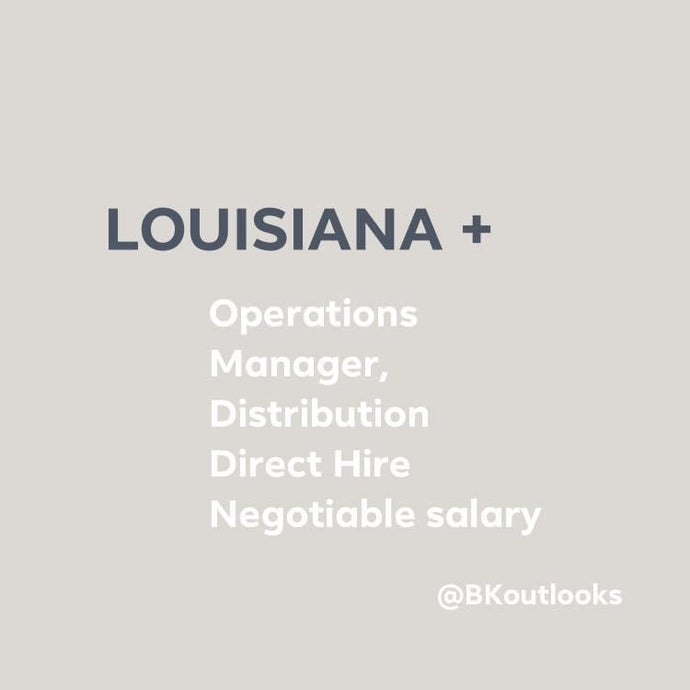 Louisiana - Direct Hire (Operations Manager, Distribution)