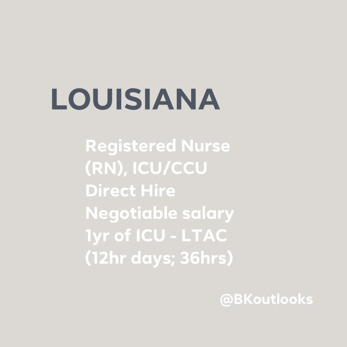 Louisiana - Direct Hire (ICU RN)