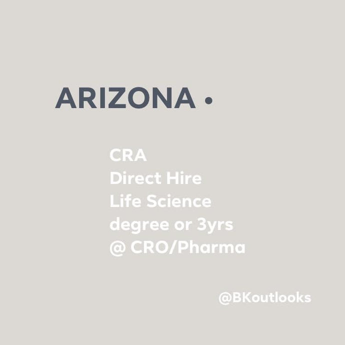Arizona - Direct Hire (Clinical Research Associate)