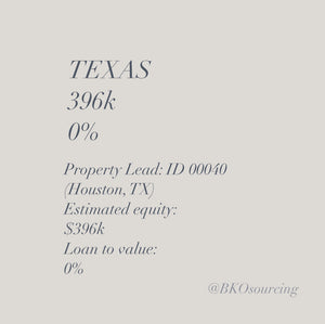 Property Lead 00040 - Texas - Houston - $396k - 0% - 2023-18SEP - with comparables