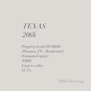 Property Lead 00046 - Texas - Houston - $206k - 35.7% - 2023-02OCT - with comparables