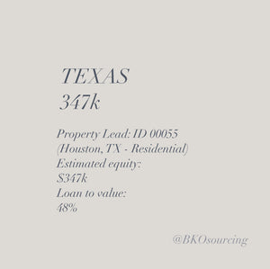 Property Lead 00055 - Texas - Houston - 347k - 48% - 2023-25OCT - with comparables