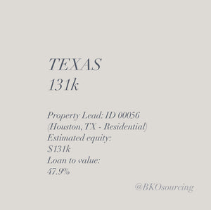 Property Lead 00056 - Texas - Houston - 131k - 47.9% - 2023-25OCT - with comparables