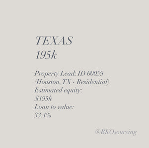 Property Lead 00059 - Texas - Houston - 195k - 33.1% - 2023-11NOV - with comparables